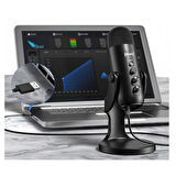 MC-PW8 RGB Masaüstü Stüdyo Kayıt USB Condenser Mikrofon