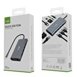 Helt HT-OT01 11 in 1 Type-C Hub Adaptör Çoklayıcı Dock Station
