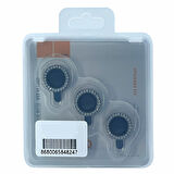 iPhone 14 / 14 Plus Uyumlu Kristal Taşlı Kamera Lens Koruyucu (Gold)