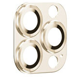 iPhone 14 Pro / 14 Pro Max Uyumlu Metalik Seri Kamera Lens Koruyucu (Gold)