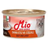 Mıo Dana Etli ve Ciğerli Kedi Kons 85 gr