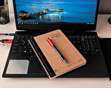 Natural Journal A5 Defter Kraft Sert Kapak ÇİZGİLİ 160 Sayfa, Spiralli Softbook 80 yp