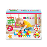 baby toys Renkli Bloklar 36 Parça