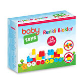 baby toys Renkli Bloklar 36 Parça