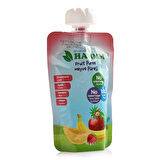 HAMMM Çilek Kavun Elma Muz Meyve Püresi 90 gr