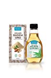 TheLifeCo Organik Badem Unu 250 gr + Organik Agave Şurubu 330 gr