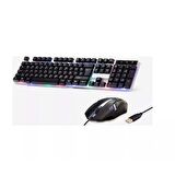 Platoon PL-357 Oyuncu Işıklı Klavye Mouse Set