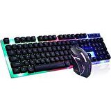 Platoon PL-357 Oyuncu Işıklı Klavye Mouse Set