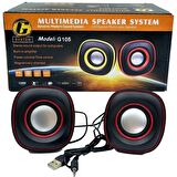 G105 Pc Usb Mini Speaker 1+1 Hoparlör Ses Sistemi Platoon PL-4086