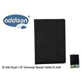 ADDISON IP-206 7.8"  STANDLI SIYAH TABLET KILIFI