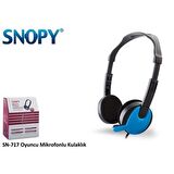 Snopy Sn-717 Mikrofonlu Stereo Standart Kulak Üstü Kablolu Kulaklık