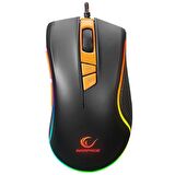 Rampage SMX-R9 Usb Siyah/Turuncu 3200dpi RGB Oyuncu Mouse
