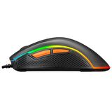 Rampage SMX-R9 Usb Siyah/Turuncu 3200dpi RGB Oyuncu Mouse