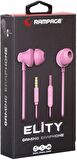 Snopy Rampage SN-R99 Elity Pembe Kulak İçi Mikrofonlu Kulaklık