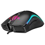 Rampage Shine SMX-R15 Usb Siyah/Gri 10 Tuş 10000dpi RGB Gaming Oyuncu Mouse