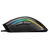 Rampage Shine SMX-R15 Usb Siyah/Gri 10 Tuş 10000dpi RGB Gaming Oyuncu Mouse