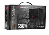 Rampage Power Supply Rmp-650-80Pb 650W 80 Plus Bronze 14Cm Sıyah Fan Aktıf Pfc