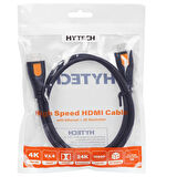 HY-HDM1 Altın Uçlu 24K 1.4 Versiyon 3D HDMI Görüntü Aktarma Kablosu 1.5MT