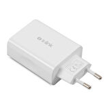 S-LINK SWAPP SW-C8 BEYAZ 5 VOLT - 5.6 AMPER  4*USB SMART PORT 2.4A EV ŞARJ ADAPTÖR