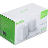 Everest FINIX MW3-2P 2.4GHz - 5GHz AC1200 IEEE802.3, IEEE802.3u 2li Mesh Kablosuz AC Router