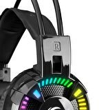 Rampage Styles Mikrofonlu Stereo RGB Gürültü Önleyicili Oyuncu Kulak Üstü Kablolu Kulaklık
