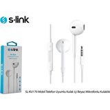 S-link SL-KU170 Kulak İçi Mikrofonlu Kulaklık Beyaz