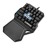 Rampage KB-R77 PALM USB Rainbow Backlight Outemu Blue Switch Mekanik 36 Tuşlu Mini Gaming Oyuncu Klavyesi