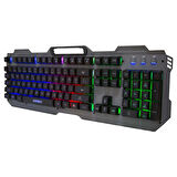 Everest KB-197 Titanio Usb Aydınlatmalı Q Metal Yüzey Gaming Oyuncu Klavyesi