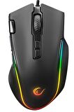Rampage SMX-G72 GREEDY 8 Tuşlu Double Click Real RGB Ledli Makrolu 4800dpi Gaming Oyuncu Mouse