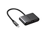 S-link Swapp SW-U516 4K 30Hz TypeC to HDMI + VGA Adaptör 