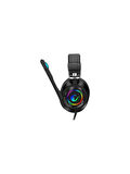 Rampage Amaze RM-K20 RGB 7.1 USB Kablolu Kulak Üstü Oyuncu Kulaklığı - Teşhir