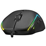 RAMPAGE SMX-R115 GEAR-X 6400dpi Hareketli RGB Işıklı 9 Adet Makro Tuşlu Gaming Oyuncu Mouse