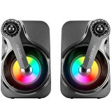 Mikado MD-BT28 Kablosuz Subwooferlı Taşınabilir Işıklı 2+1 Speaker 