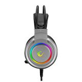 Rampage RM-X5 AIRS Gri CMEDIA 100B Chipset USB Rainbow Led Aydınlatmalı Gaming Mikrofonlu Kulaklık