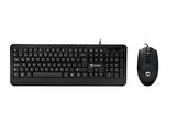 Everest KM-520 Siyah Kablolu Klavye Mouse Set