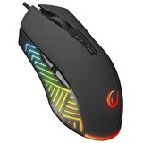 Rampage SMX-G68 SPEAR Full RGB 7200DPI Siyah 7D Makrolu Gaming Oyuncu Mouse