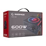 Rampage RGB-600 80 Plus 600W 12cm Rgb Power Supply