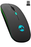 Everest Smw-710 Usb 2.4ghz Siyah Ledli 800/1200/1600dpi Şarjlı Kablosuz Mouse