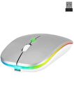 Everest Smw-710 Usb 2.4ghz Gümüş Ledli 800/1200/1600dpi Şarjlı Kablosuz Mouse