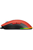 Everest SGM-L1 LUMOS Kırmızı 6400dpi RGB Ledli Makrolu Gaming Oyuncu Mouse