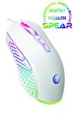 Rampage 7D Makrolu Beyaz Gaming Oyuncu Mouse - Full RGB 7200DPI - Drag Click Desteği - Hızlı - Ergonomik - 24 Ay Garanti - 20g/s - 60 inç/s IPS - 125Hz - 135g - SMX-G68 SPEAR