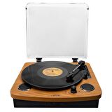 Mikado MN-P235 Voyager Retro Ahşap Pikap Plak Çalar Bluetooth-Usb-SD Kart