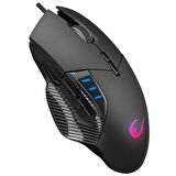 Rampage SMX-R83 X-FORCE Usb Siyah 10000 dpi RGB Aydınlatmalı Gaming Oyuncu Mouse