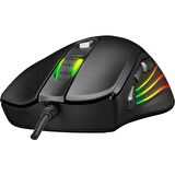Rampage SMX-R33 Limbo Makrolu Siyah 6400dpi RGB Ledli Gaming Oyuncu Mouse