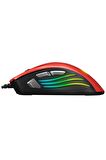 Smx-r33 Limbo Makrolu Siyah/kırmızı 6400dpı Rgb Ledli Gaming Oyuncu Mouse