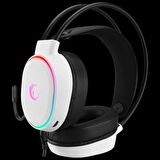 Rampage Rogue Beyaz Usb 7.1 Surround Rgb Ledli Gaming Oyuncu Mikrofonlu Kulaklık
