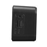 Mikado MD-W5 500mAh 5W Siyah Bluetooth-TF Cart - Usb Alarmlı Saat Speaker