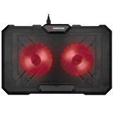 AD-RC12 CLAW Siyah 2 Fan 2 USB RGB Işıklı 15-17 Notebook Soğutucu Stand