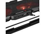 RAMPAGE Addison AD-RC12 Gamezone 2 Fan 2 USB RGB Işıklı Laptop Soğutucu Siyah