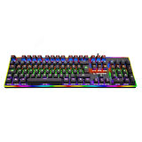 Rampage BYGAME-K1 RGB Led Frame Rainbow Mekanik Red Switch Gaming Oyuncu Klavyesi